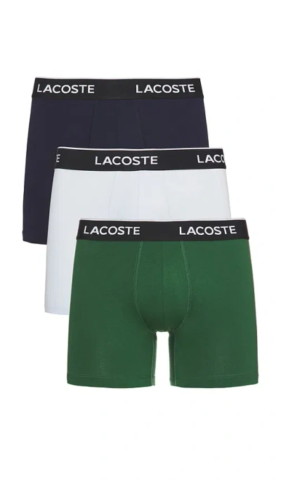 Lacoste Cotton Jersey Boxer Briefs 3-pack In Animal Print