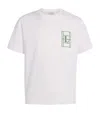 Lacoste Cotton Jersey Tennis-embroidered T-shirt In White