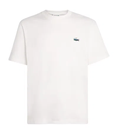 Lacoste Cotton Logo T-shirt In White