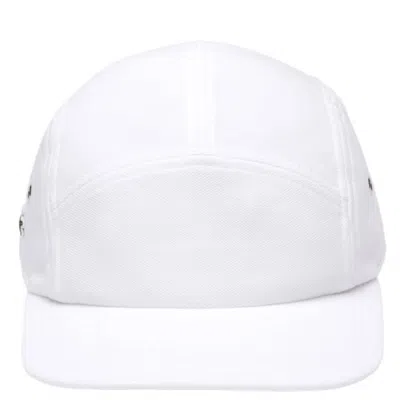 Lacoste Cotton Pique Croc Patch Jockey Cap In White