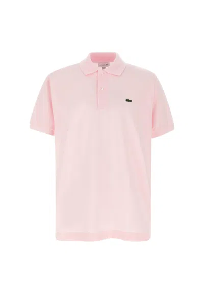 Lacoste Classic Cotton Pique Fashion Polo Shirt In Pink