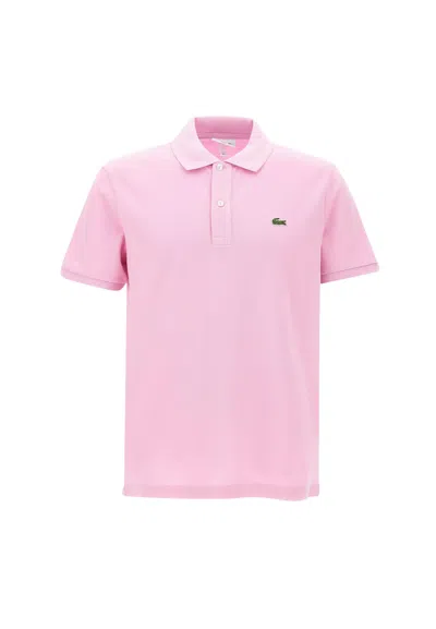 Lacoste Cotton Piquet Polo Shirt In Pink