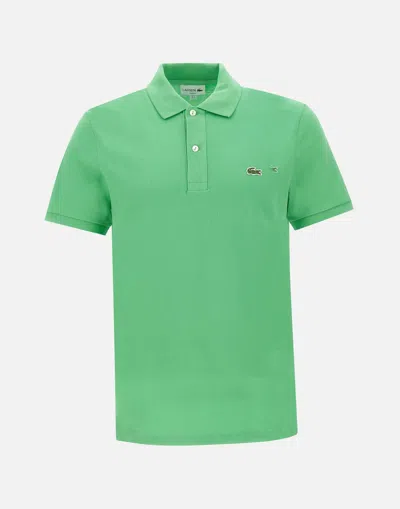 Lacoste Cotton Piquet Polo Shirt In Uyx Peppermint