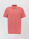 Lacoste Cotton Piquet Polo Shirt With Straight Hem In Pink