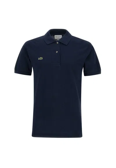 Lacoste Cotton Polo Shirt In Blue