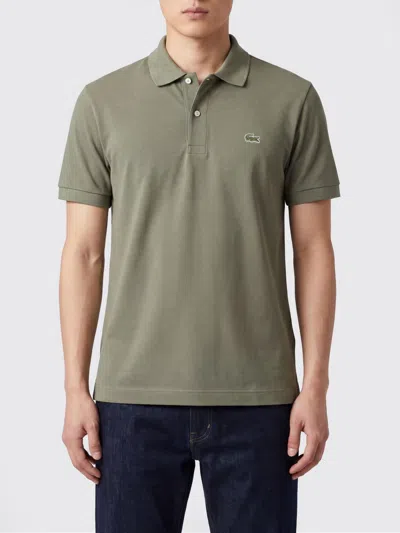 Lacoste Cotton Polo Shirt With Logo In Black
