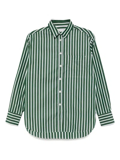 Lacoste Cotton Poplin Shirt In Green