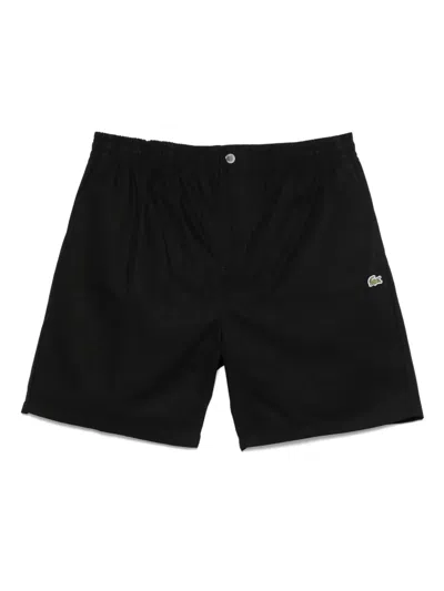 Lacoste Cotton Shorts In Black