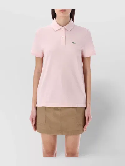 Lacoste Cotton Short-sleeve Polo Shirt In Neutral