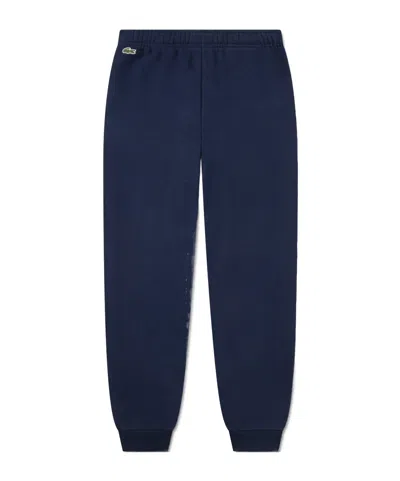Lacoste Cotton Sportswear Pants In Blue