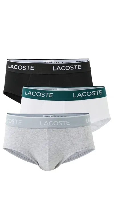 Lacoste Cotton Stretch Jersey Briefs 3 Pack Multi