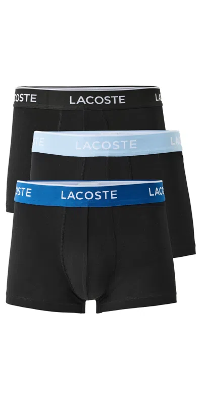 Lacoste Cotton Stretch Jersey Trunks 3 Pack Multi