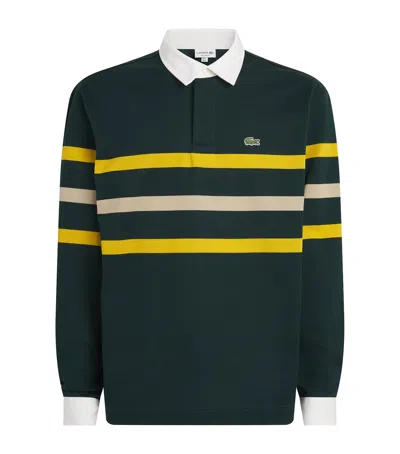Lacoste Cotton Stripe Rugby Polo Shirt In Multi