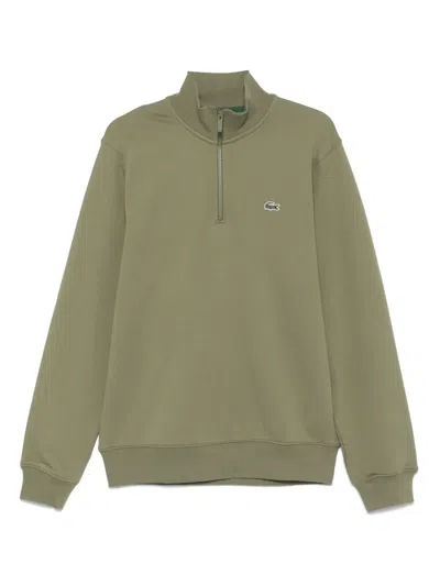 Lacoste Cotton Sweatshirt In Green