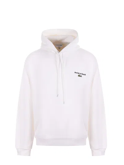 Lacoste Cotton Sweatshirt In Neutral