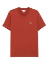 Lacoste Pima Cotton T-shirt In Red