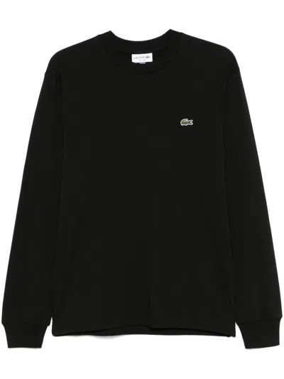 Lacoste Sport Long Sleeved T Shirt Black