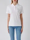 Lacoste Cotton T-shirt In Bianco