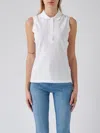 Lacoste Cotton T-shirt In Bianco