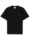 Lacoste T-shirt In Cotone In Black