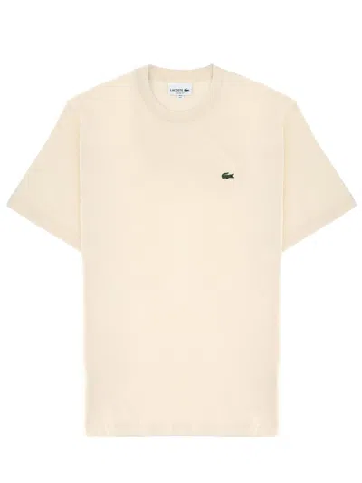 Lacoste Cotton T-shirt In Neutral