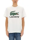 Lacoste Cotton T-shirt With Print In White