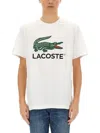 Lacoste Cotton T-shirt With Print In White