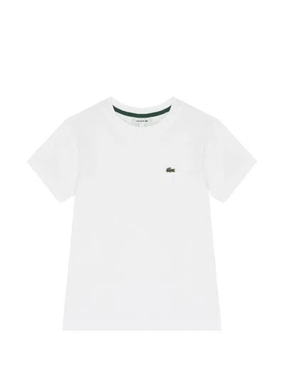 Lacoste Kids' Cotton T-shirt In White