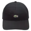 Lacoste Cotton Twill Baseball Cap In Black