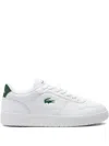 Lacoste Court Ace Leather Sneakers In White