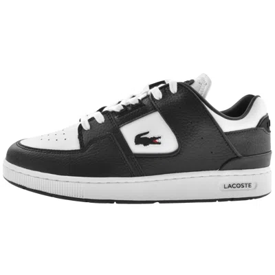 Lacoste Court Cage Trainers Black In White