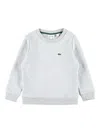 Lacoste Crew-neck Fleece Sweatshirt In Gray
