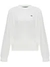 Lacoste Crew Neck Sweatshirt In White