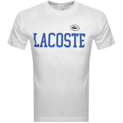 Lacoste Crew Neck Logo T Shirt White