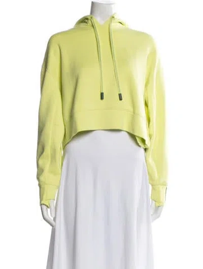 Pre-owned Lacoste Crew Neck Long Sleeve Hoodie In Green