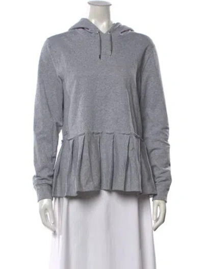 Pre-owned Lacoste Crew Neck Long Sleeve Hoodie In Grey
