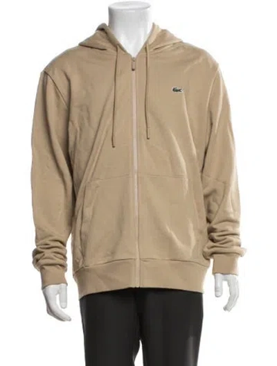 Pre-owned Lacoste Crew Neck Long Sleeve Hoodie W/ Tags In Neutrals