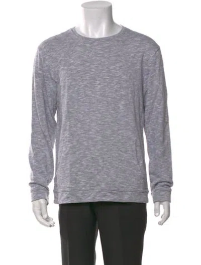 Pre-owned Lacoste Crew Neck Long Sleeve Sweatshirt In Grey