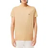 Lacoste Logo-patch T-shirt In Beige