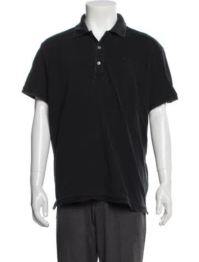 Pre-owned Lacoste Crew Neck Short Sleeve Polo Shirt In Black