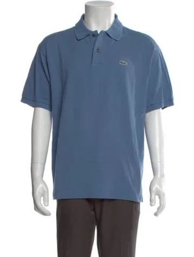 Pre-owned Lacoste Crew Neck Short Sleeve Polo Shirt In Blue