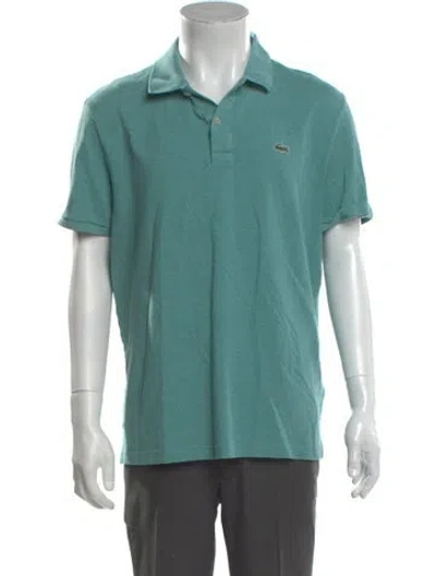 Pre-owned Lacoste Crew Neck Short Sleeve Polo Shirt In Green