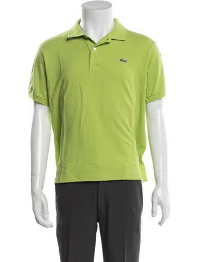 Pre-owned Lacoste Crew Neck Short Sleeve Polo Shirt In Green