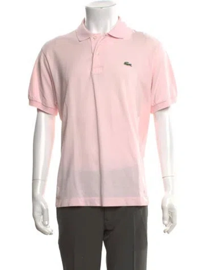 Pre-owned Lacoste Crew Neck Short Sleeve Polo Shirt In Pink