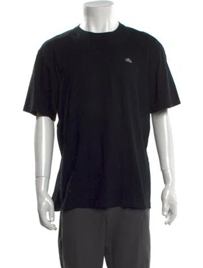 Pre-owned Lacoste Crew Neck Short Sleeve T-shirt In Black