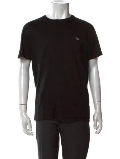 Pre-owned Lacoste Crew Neck Short Sleeve T-shirt In Black