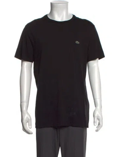 Pre-owned Lacoste Crew Neck Short Sleeve T-shirt In Black