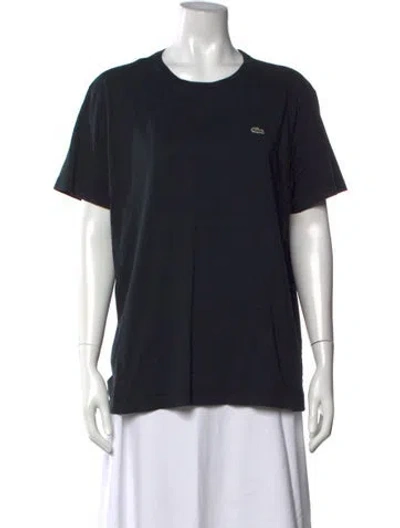 Pre-owned Lacoste Crew Neck Short Sleeve T-shirt In Black