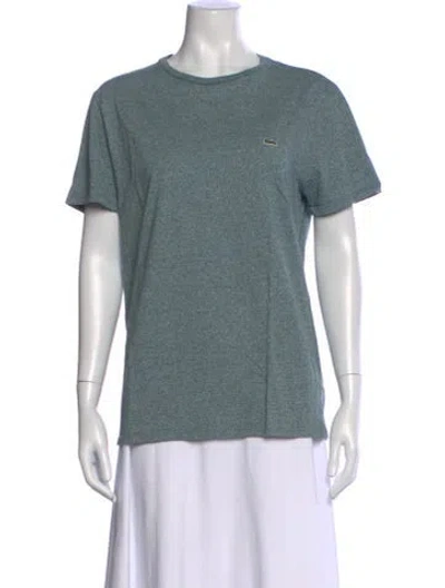 Pre-owned Lacoste Crew Neck Short Sleeve T-shirt In Blue