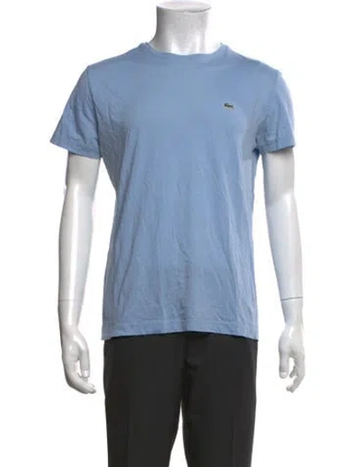 Pre-owned Lacoste Crew Neck Short Sleeve T-shirt In Blue